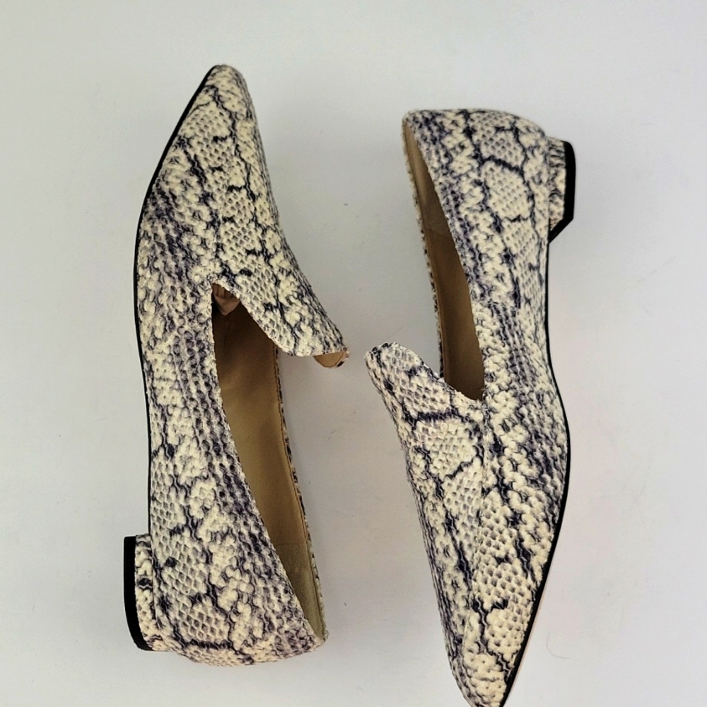 Cole Haan Python Textured Leather Brie Skimmer Fl… - image 5